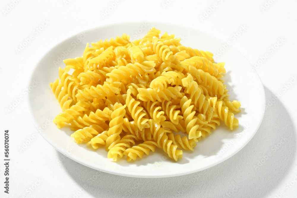 Cooked macaroni Cooked macaroni