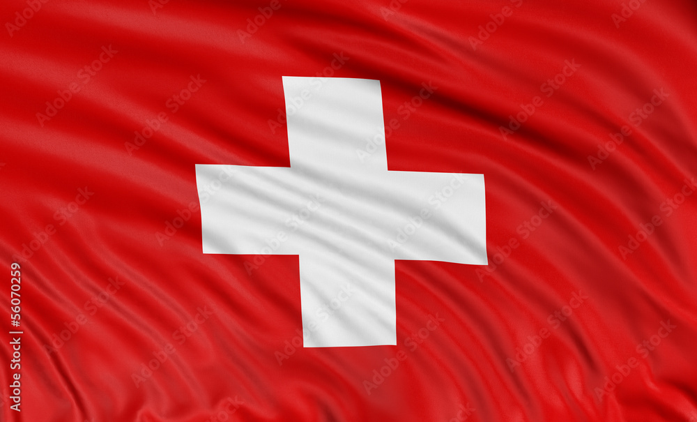 3D Swiss flag (clipping path included) 3D Swiss flag (clipping path included)