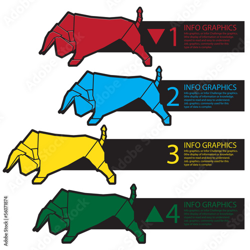 Bull abstract ,Illustration eps 10