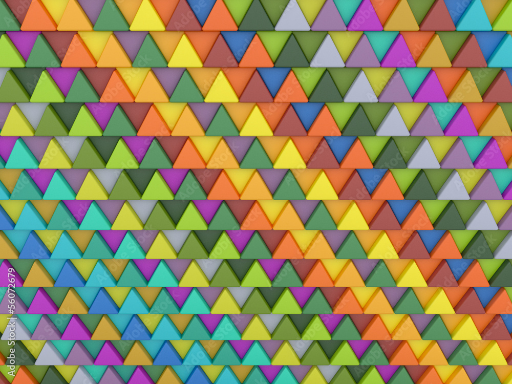 Background of colored triangles
