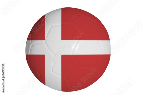 Danish flag graphic on soccer ball Free Download Danish flag graphic on soccer ball - GFXLoad