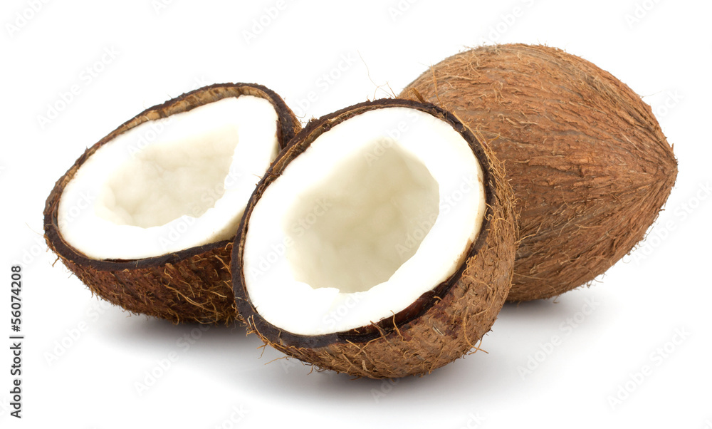 Coconuts isolated on white background Coconuts isolated on white background