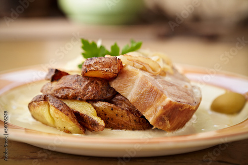 Traditional roast pork