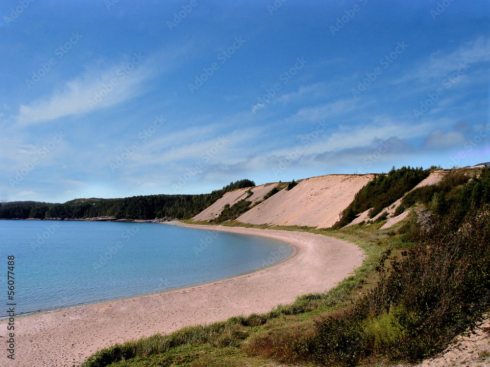 Sandy Beach in Newfoundland