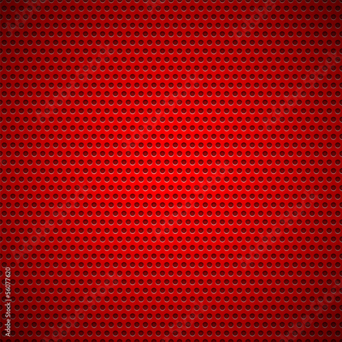 Red Seamless Circle Perforated Grill Texture