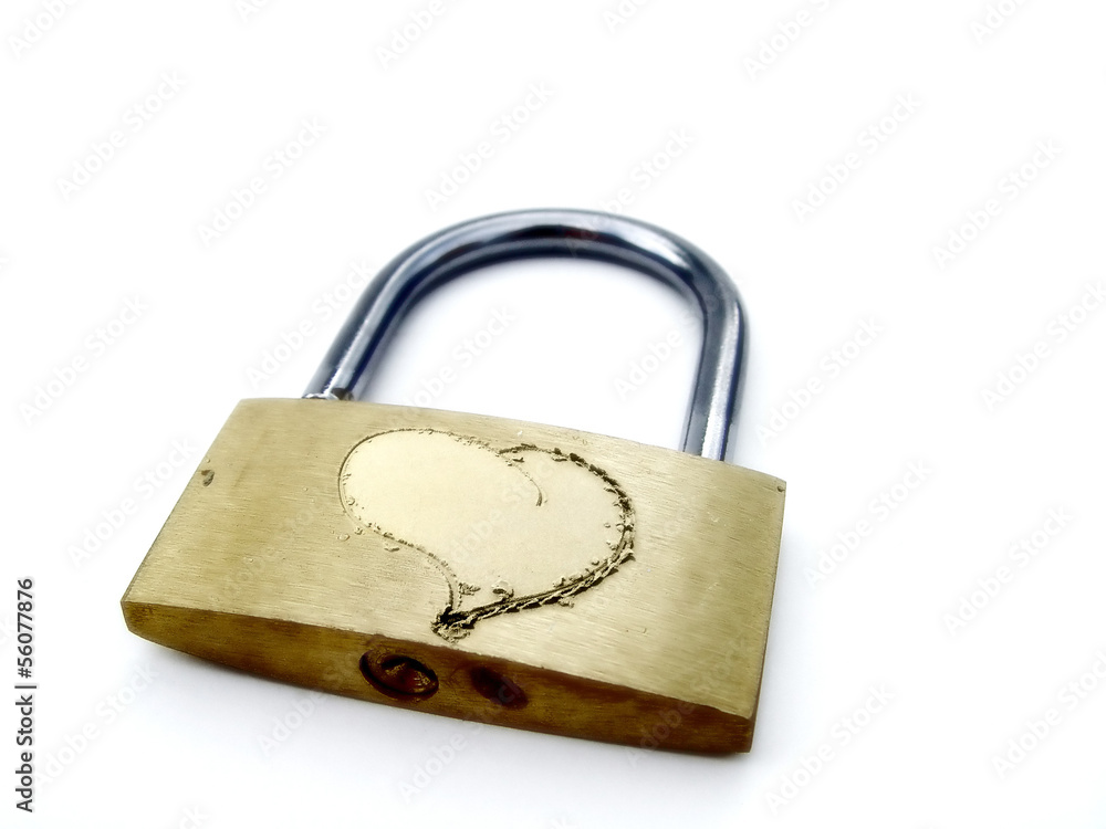 Pad Lock with Heart