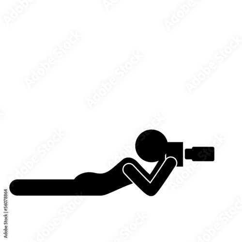 Piktogramm Fotograf Silhouette Vektor