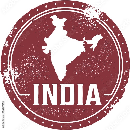 India Country Stamp