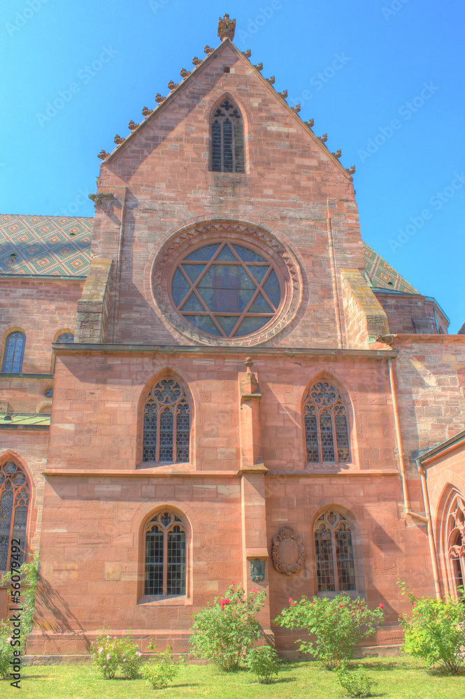 Galluspforte und „Glücksrad“ Baseler Münster Basel