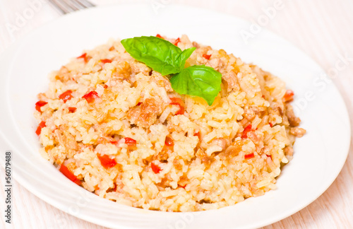 rice with minced meat