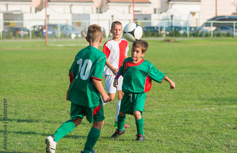 Obraz premium kids football match