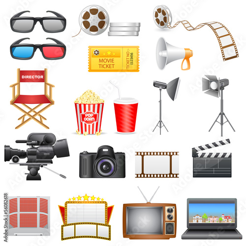 vector illustration of entertainment and  cinema icon