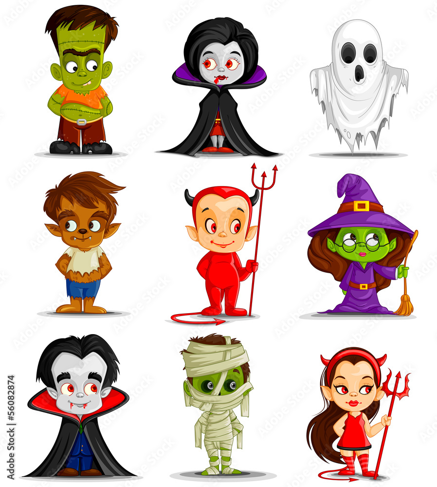 Vector Illustration Of Halloween Monster Costume Stock Vector Adobe Stock vector-illustration-of-halloween-monster-costume-stock-vector-adobe-stock