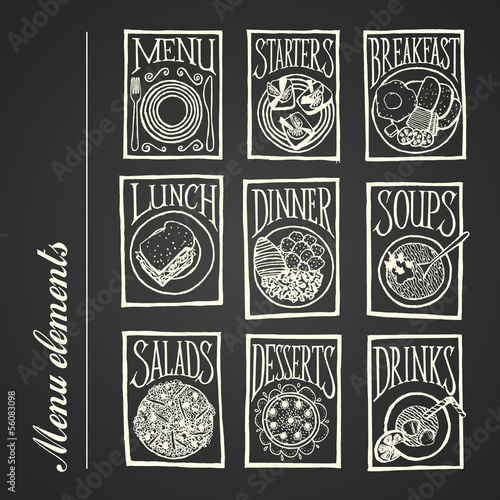 Menu elements - meals