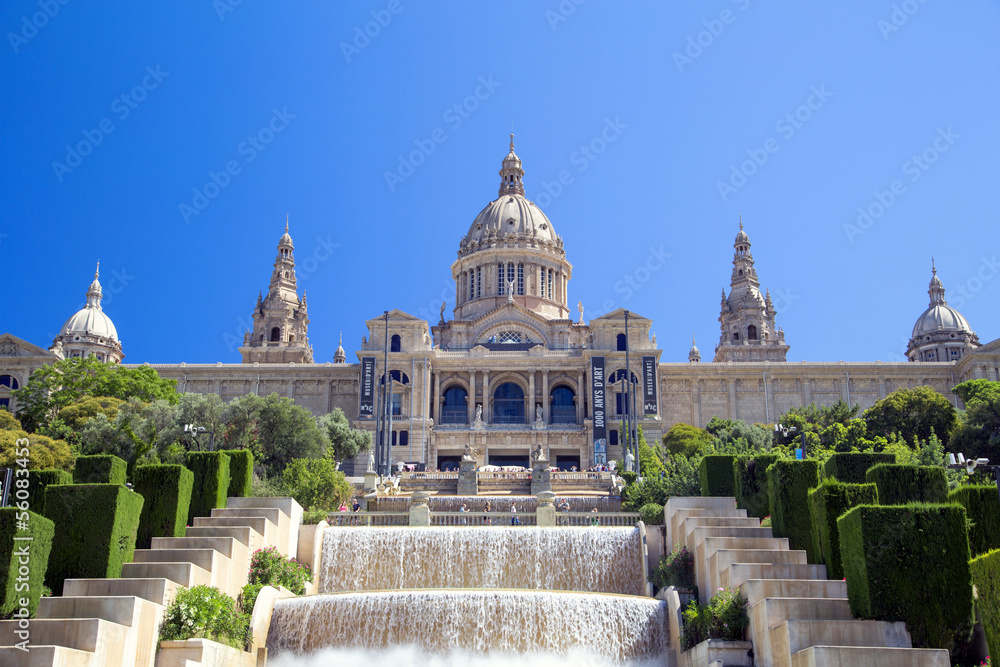 National Art Museum of Catalonia, Barcelona, Spain - obrazy, fototapety, plakaty 
