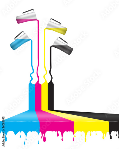 cmyk farben druckfarben