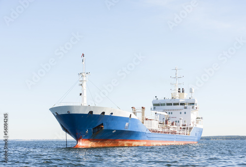 Chemical or gas tanker in sea © RistoH