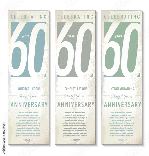 60 years anniversary background