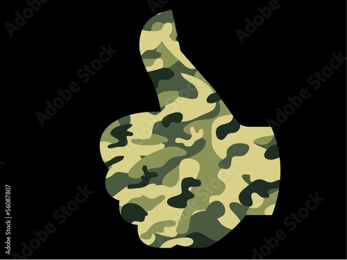 mag ich Camouflage Hand