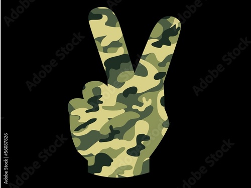 2 Finger Camouflage Hand