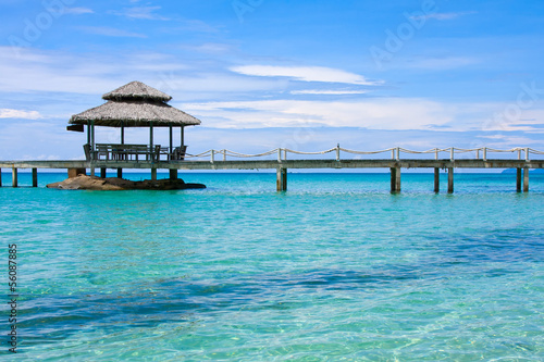 Wooden pier, Thailand.