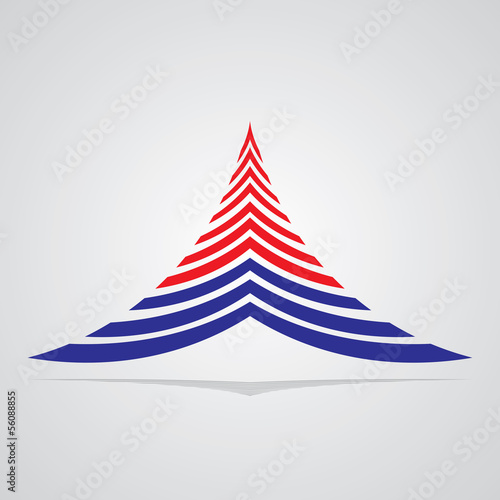 building abstract ship on sea