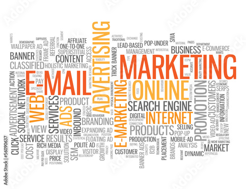 "E-MAIL MARKETING" Tag Cloud (online viral internet advertising)