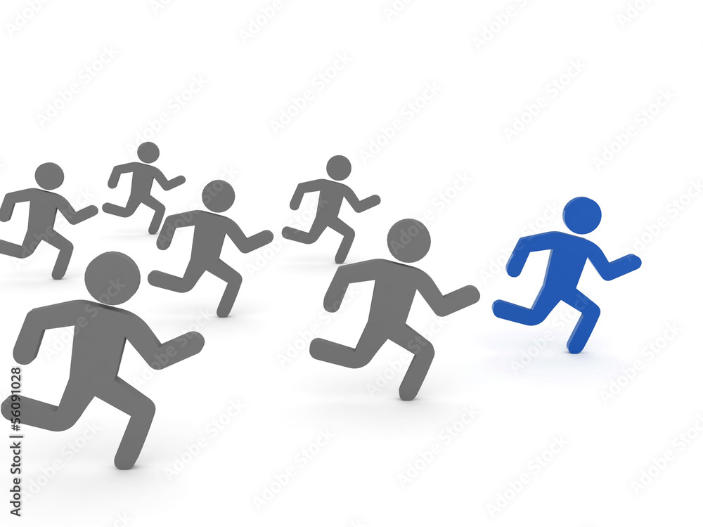 Leader of competition. Concept 3D illustration. Leader of competition. Concept 3D illustration.