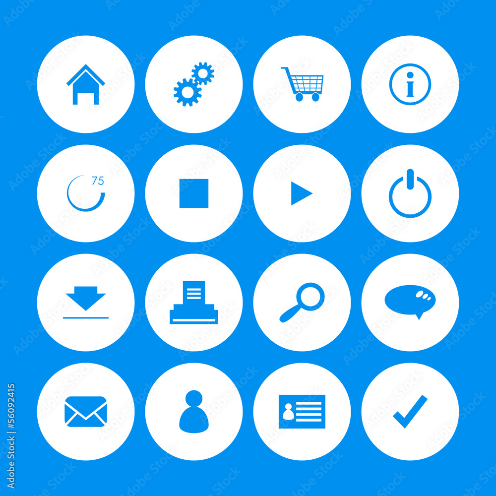 various web icons with special design
