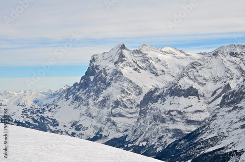 Jungfrau Massif in Bernese Alps, Switzerland © lucazzitto