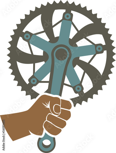 We got the power badge with bike chainring and fist