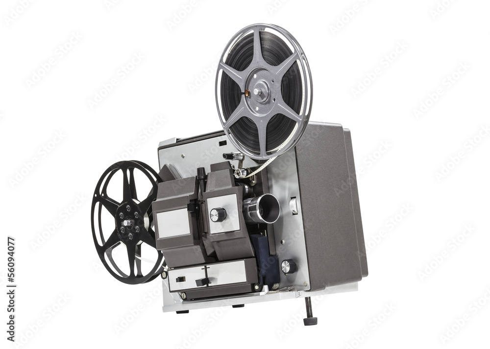 Fototapeta premium Old Movie Film Projector Isolated