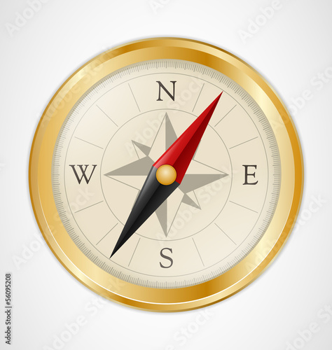 Free Download Golden Vintage Compass - GFXLoad