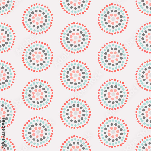 Seamless vector pattern with concentric circles