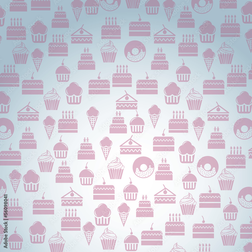 Fototapeta premium pastry icons