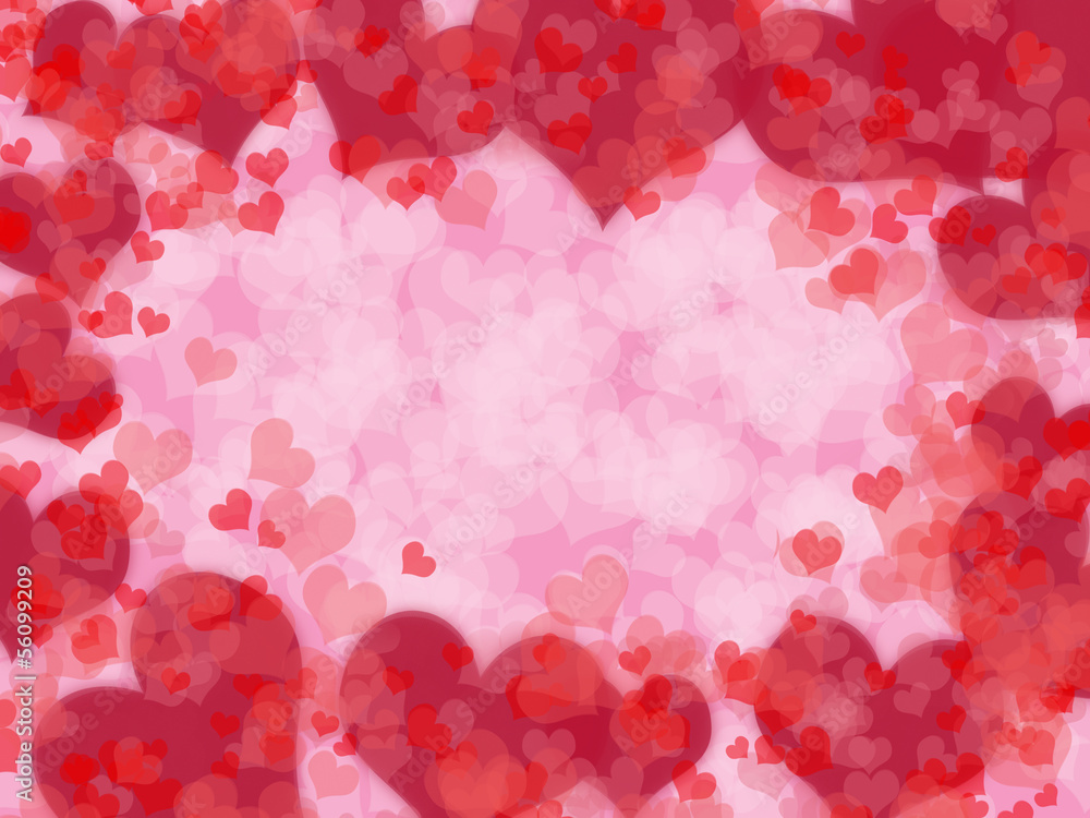 Valentine's day background with hearts