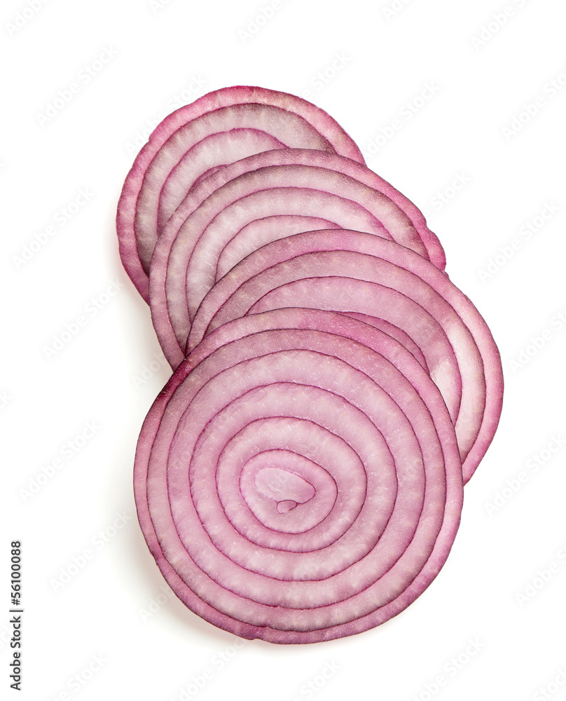 Obraz premium slices of red onion