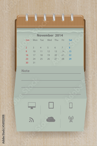 Calendar november 2014