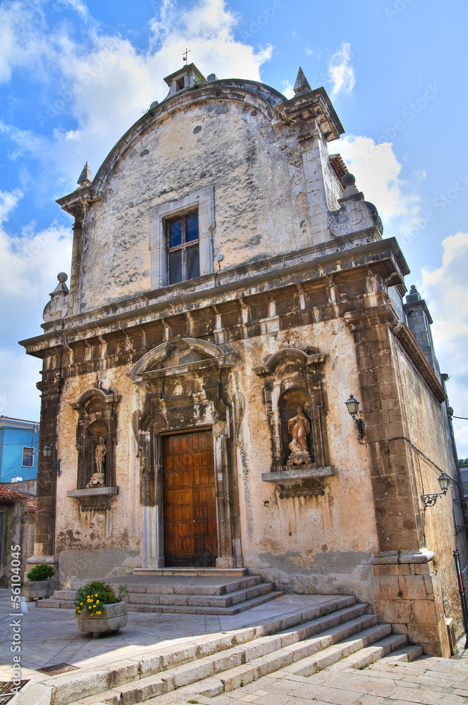 Church of St. Eustachio. Ischitella. Puglia. Italy.