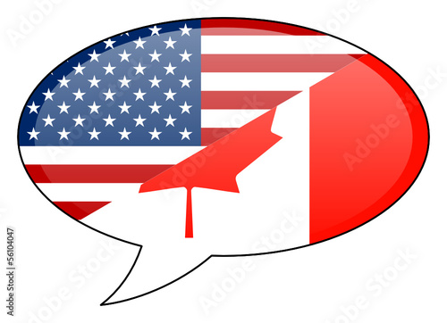 US-Canadian Flag Icon