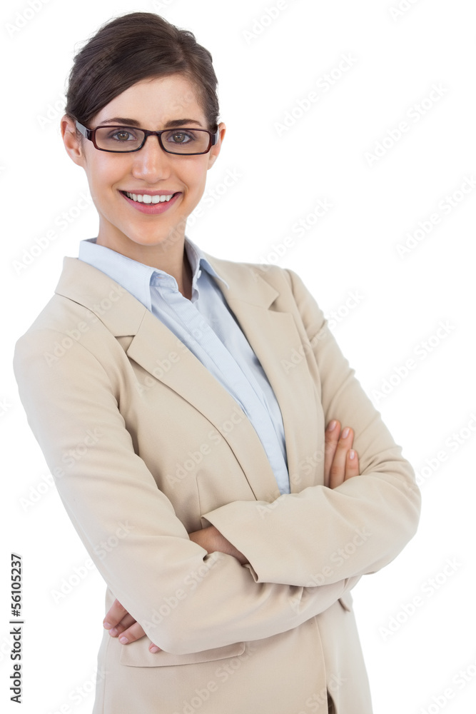 Smiling businesswoman wearing glasses Smiling businesswoman wearing glasses