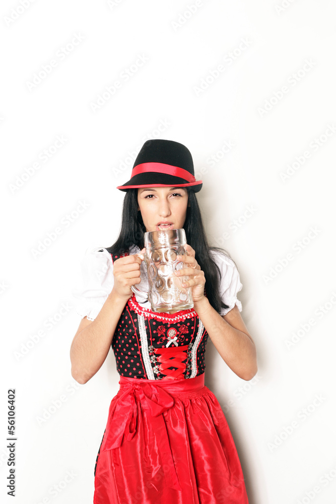 Frau auf Oktoberfest