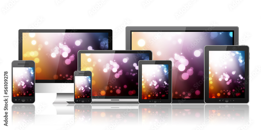 Fototapeta premium Modern digital devices