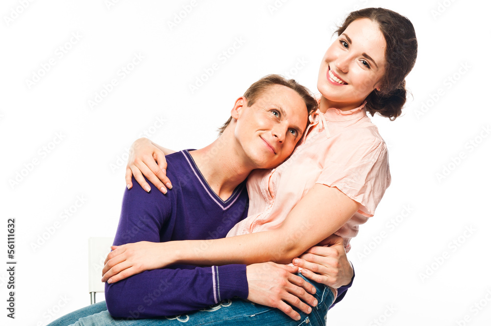 Fototapeta premium Young and beautiful couple