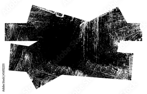 Grunge Edges Messy Shape Vector