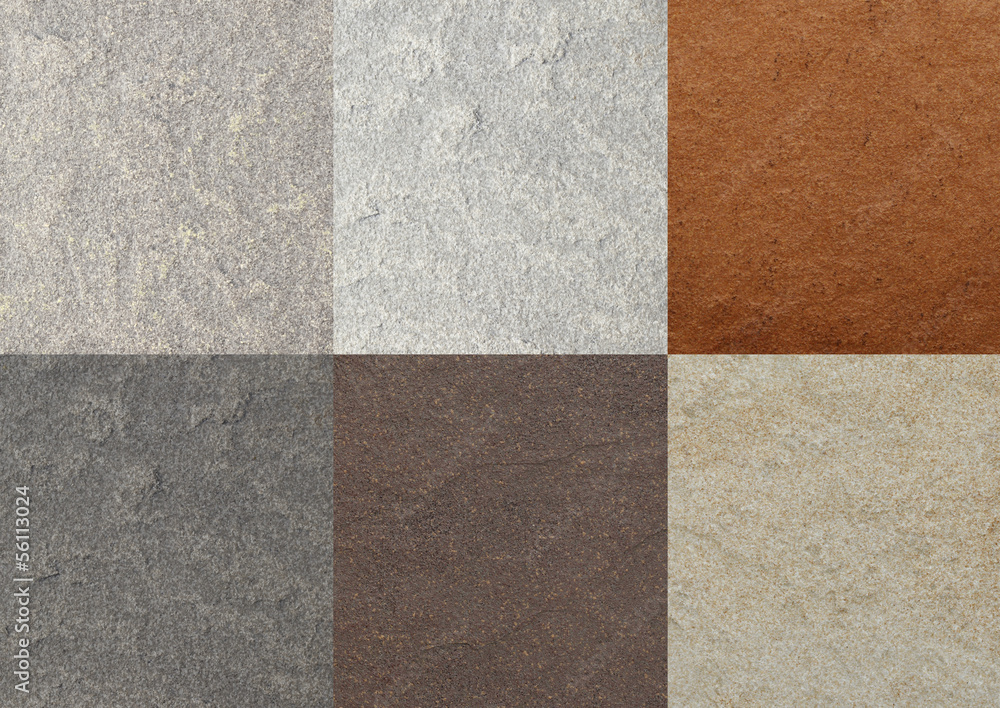 Fototapeta premium color marble textures, tiles collage