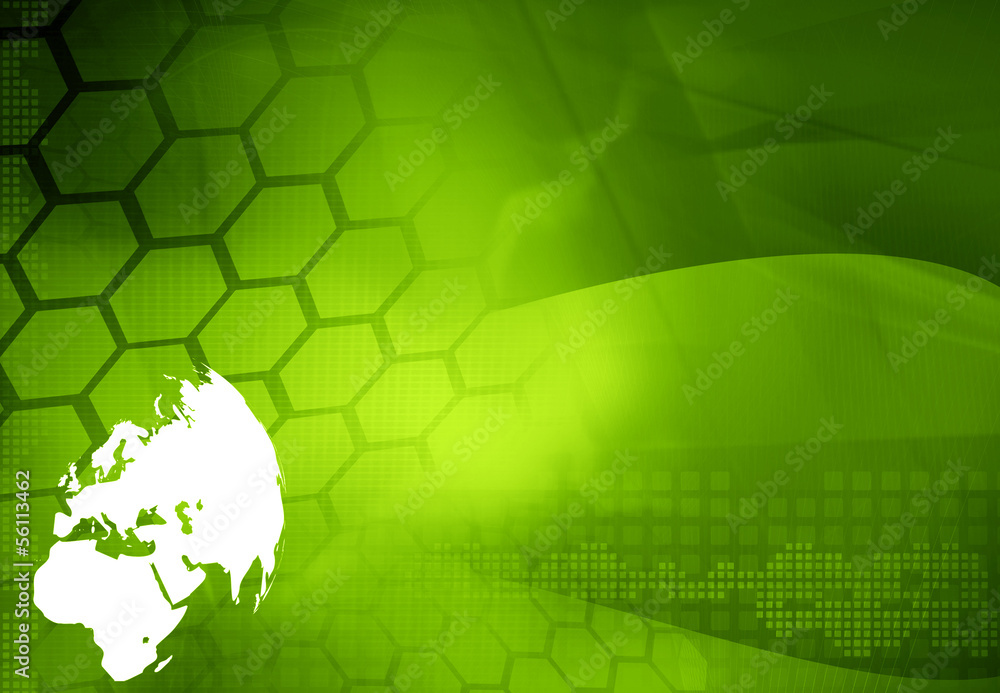 Naklejka premium Europe map technology style