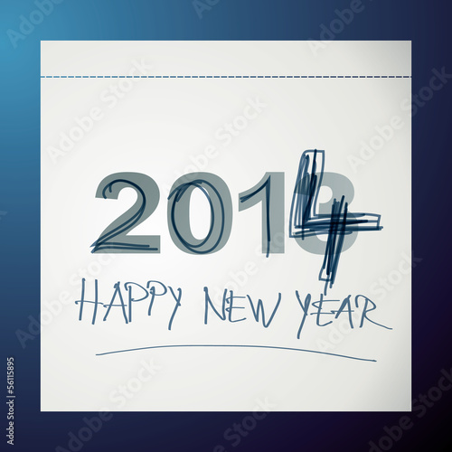 Overwrite calendar / New Year’s card 2014