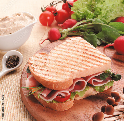 Sandwich con ingredienti photo