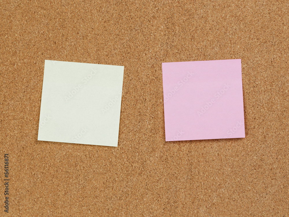 reminder notes on cork board reminder notes on cork board